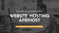 Showing Afrihost web hosting packages and their features