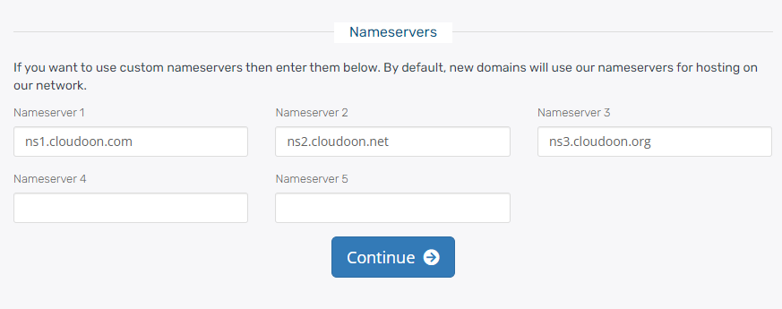 truehost domain name servers